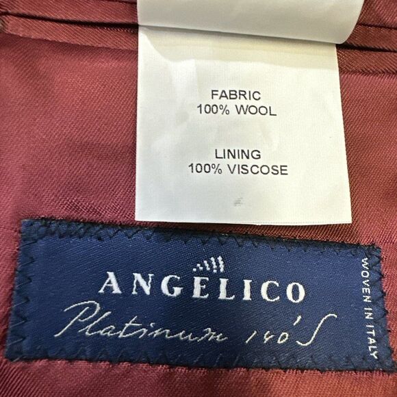 Oliver Wicks Wool Blazer in Navy Blue Tailored in Europe Platinum 140s Size 44R - Picture 12 of 15